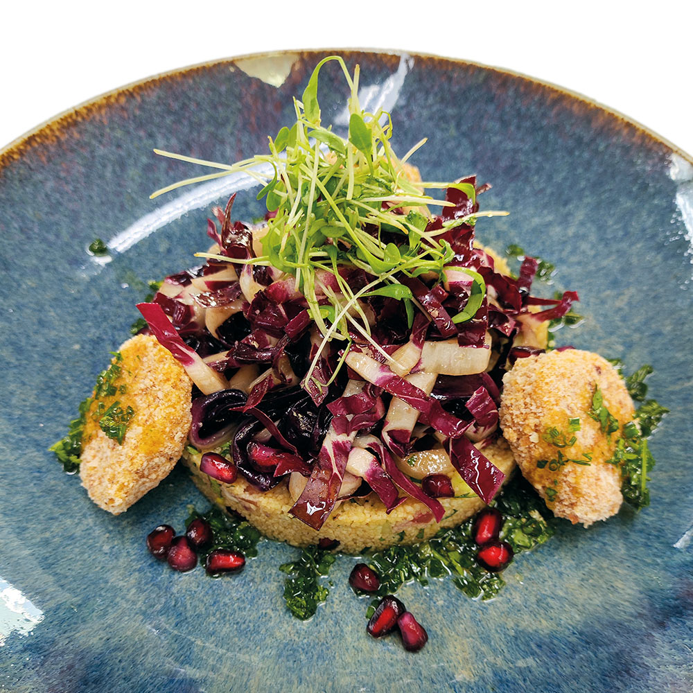 Bild vom Teller mit dem aus dem Rezept angegebenen Salat
